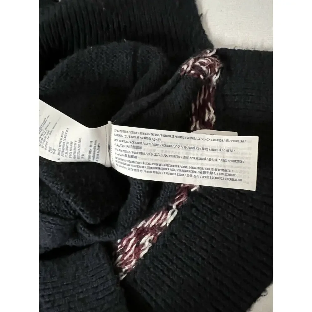 Abercrombie Kids Button Down navy blue Cardigan Sweater knit sz 9/10